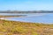 Saline lakes at Rottnest island in Australia