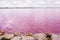 Salins pink coloured salt marshes.