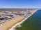 Salisbury Beach aerial view, Massachusetts, USA