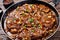 Salisbury beef steaks on a skillet