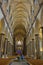 Salisbury cathedral nave and ceiling