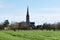 Salisbury Cathedral from Water Meadows, Wiltshire, UK