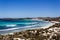 Salmon Bay on Rottnest Island with its vibrant blue waters perfect for snorkelling, Rottnest Island, Australia