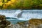 Salmon dam on the Sella river in Cangas de Onis