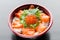 Salmon Donburi with Salmon Roe