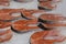 Salmon fillet in market