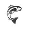 Salmon freshwater fish, seafood, marine food icon