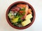 Salmon maguro japanese seaweed donburi with rice