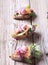 Salmon open faced sandwiches