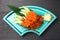 Salmon roe battle ship sushi roll