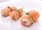 Salmon roll with cheese