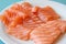 Salmon sashimi