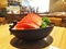 Salmon Sashimi, fresh raw