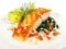 Salmon with Spinach and Potatoes - Fish Fillet