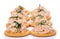 Salmon spread on cracker cookies