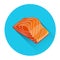 Salmon Steak Seafood Fish Fresh Food Icon