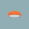 Salmon sushi vector illustration. Salmon sushi vector illustration.