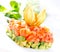 Salmon Tartar over White