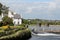 Salmon weir in the Corrib River in Galway, Ireland