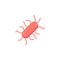 Salmonella bacterium flat icon