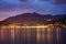 Salo, Italy, at Lake Garda during a beautiful sunset