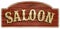 Saloon Wooden Sign Vintage Retro Old West