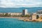 Salou, Tarragona, Spain - 06/13/2016. View to the main beach of