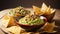 Salsa Fusion Celebrate National Guacamole Day with a Burst of Zesty Flavors.AI Generated