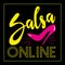 Salsa Online - text with high heel shoe.