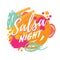 Salsa party vector logotype