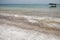 Salt on banks of Dead Sea