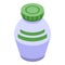 Salt bottle icon isometric vector. Food sodium