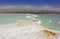 Salt deposits on the Dead Sea