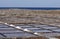 Salt evaporation ponds, Fuerteventura, Spain