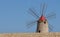 Salt flats near Marsala in Sicily