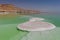 Salt formation of the Dead Sea, near Neve Zohar, Israel.