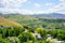 Salt Lake City aerial view from ensign park