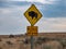 Salt Lake City, Antelope Island buffalo reservation, bison herd, traffic sign