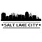 Salt Lake City Skyline City Icon Vector Art Design