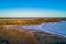 Salt lakes in Murray-Sunset N.P. at sunset.