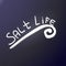 Salt life. The inscription Hand Doodle and wave. Sketch Lettering. Outer sticker. Suitable for cutting on a plotter