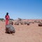 Salt mining in the Saline Demi dry lake, Fada, Ennedi, Chad