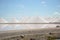 Salt mountains in Bonaire. Salt Pyramids , caribbean island, dutch antilles. Salt mountain range. Salt towers