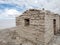 Salt old house desert small cloudy sky atacama empty