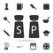 Salt and pepper maid icon. Set of Chef and kitchen element icons. Premium quality graphic design. Signs and symbols collection ic