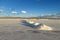 Salt piles on Salar