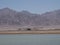 Salt ponds and mountains Arava, Negev, Israel, Jordan