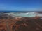 Salt production ponds Port Hedland Western Australia