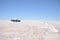 Salt production on the Uyuni salt flats, dried up salt lake in Altiplano.