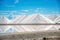 Salt Pyramids in Bonaire, caribbean island, dutch antilles. Salt mountains, Salt mountain range. Salt towers